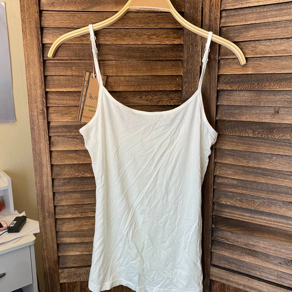 Wayi Classic Scoop Neck Snug Camisole Cream